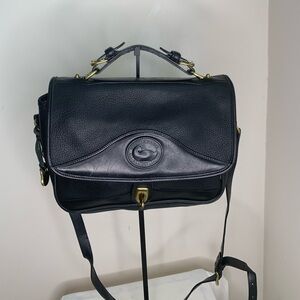 DOONEY & BOURKE Vintage 90s Pebbled Leather  Satchel Bag